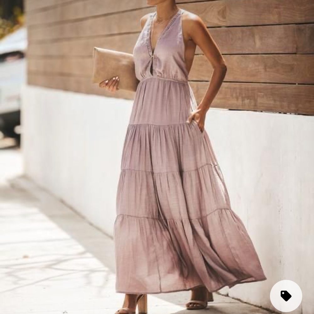 Vici Moon of My Life Pocketed Maxi Dress